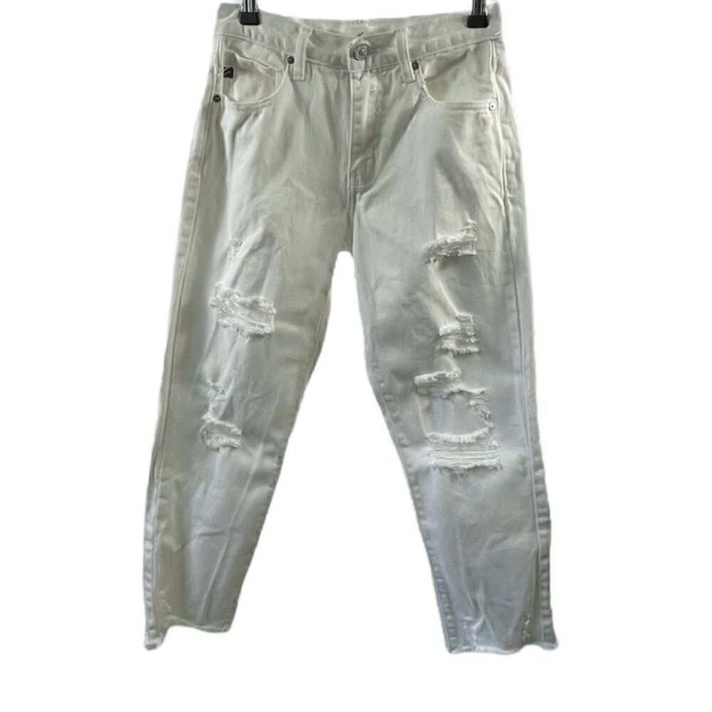 KanCan NWOT White Distressed Jeans Size 24